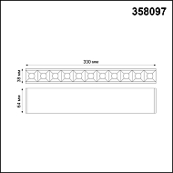 Модульный светодиодный светильник Троффер Novotech Ratio 358097 Image 2