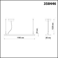 Подвесной светодиодный светильник Novotech Iter 358446 Image 2