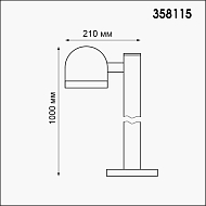 Уличный светодиодный светильник Novotech Galeati 358115 Image 1