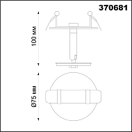 Встраиваемый светильник Novotech Unite 370681 Image 3