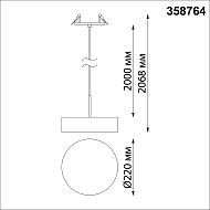 Встраиваемый светодиодный светильник Novotech Prometa 358764 Image 3