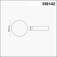 Встраиваемый светодиодный светильник Novotech Moon 358142 Image 1