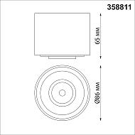 Потолочный светодиодный светильник Novotech Gesso 358811 Image 3