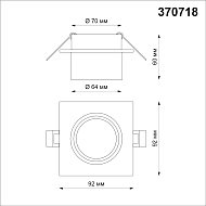 Встраиваемый светильник Novotech Lirio 370718 Image 2