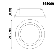 Встраиваемый светодиодный светильник Novotech Stern 358000 Image 1