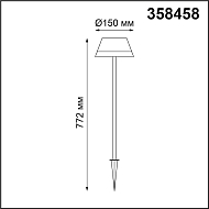 Ландшафтный светодиодный светильник Novotech Gonna 358458 Image 2