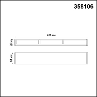 Модульный светодиодный светильник Волвошер Novotech Ratio 358106 Image 2