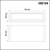 Модульный светодиодный светильник Волвошер Novotech Ratio 358104 Image 3