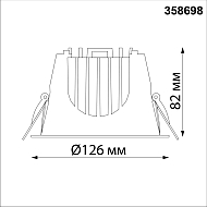 Встраиваемый светодиодный светильник Novotech Knof 358698 Image 2