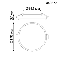 Встраиваемый светодиодный светильник Novotech SPOT NT21 000 PANDORA 358677 Image 2