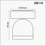 Уличный светодиодный светильник Novotech Galeati 358118 Image 1