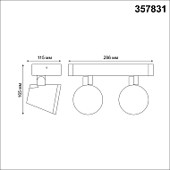 Уличный настенный светодиодный светильник Novotech Kaimas 357831 Image 1