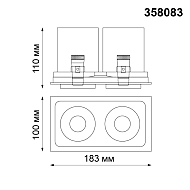 Встраиваемый светодиодный светильник Novotech Lanza 358083 Image 3