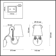 Бра Odeon Light Gaellori 3393/1W Image 3