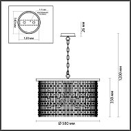 Подвесная люстра Odeon Light Raini 4844/6 Image 3