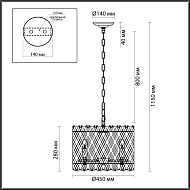 Подвесная люстра Odeon Light Selva 4796/8 Image 3