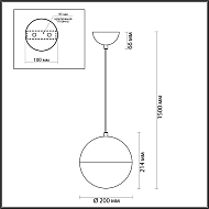 Подвесной светильник Odeon Light Pinga 4959/1A Image 2