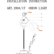 Настольная лампа Odeon Light Ape 2804/1T Image 1