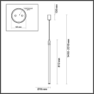 Подвесной светодиодный светильник Odeon Light Fillini 4335/9LA Image 3