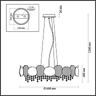 Подвесная люстра Odeon Light Ulla 4636/6 Image 3