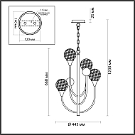 Подвесная люстра Odeon Light Kelli 4785/4 Image 3