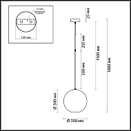 Подвесной светодиодный светильник Odeon Light Bubbles 4640/12L Image 3