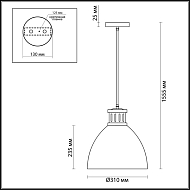 Подвесной светильник Odeon Light Viola 3321/1 Image 2