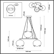 Подвесная люстра Odeon Light Waterlily 4873/3 Image 2