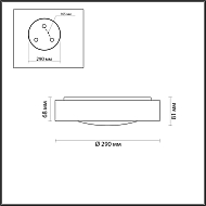 Настенный светодиодный светильник Odeon Light Lunor 4947/30CL Image 2