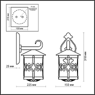 Уличный настенный светильник Odeon Light Bukle 2311/1W Image 2