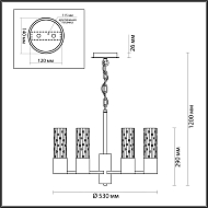 Подвесная люстра Odeon Light Sabano 4841/6 Image 3