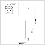 Подвесной светильник Odeon Light Pipa 3884/1GB Image 3