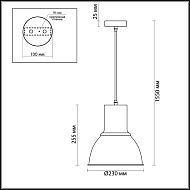 Подвесной светильник Odeon Light Laso 3327/1 Image 2