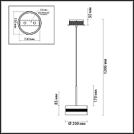 Подвесной светодиодный светильник Odeon Light Akela 4729/14L Image 3