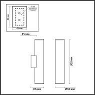 Настенный светодиодный светильник Odeon Light Dario 3833/2WA Image 2