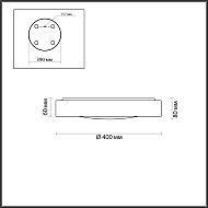 Потолочный светодиодный светильник Odeon Light Lunor 4947/45CL Image 2