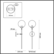 Бра Odeon Light Nuvola 4276/1WA Image 2