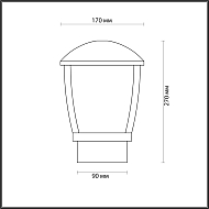 Уличный светильник Odeon Light Tako 4051/1B Image 2