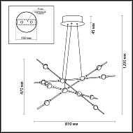 Подвесной светодиодный светильник Odeon Light Costella 3906/48L Image 3