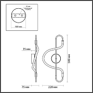 Настенный светодиодный светильник Odeon Light Keys 4303/12WL Image 3