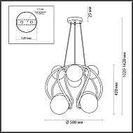 Подвесная люстра Odeon Light Slota 4808/8 Image 3