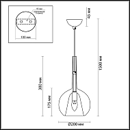 Подвесной светильник Odeon Light Leva 4698/1 Image 2