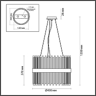 Подвесная люстра Odeon Light Viketa 4786/12A Image 3