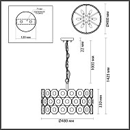 Подвесная люстра Odeon Light Tokata 4973/6 Image 2