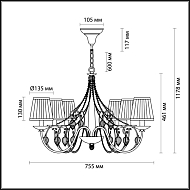 Подвесная люстра Odeon Light Niagara 3921/6 Image 3