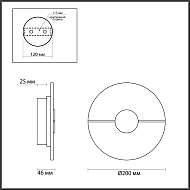 Настенный светодиодный светильник Odeon Light Naxos 4311/12WL Image 2