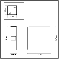 Настенный светодиодный светильник Odeon Light Vista 4258/8WL Image 3