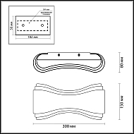 Настенный светодиодный светильник Odeon Light Farfi 3894/8WG Image 2