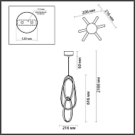 Подвесной светодиодный светильник Odeon Light Space 4875/32L Image 2