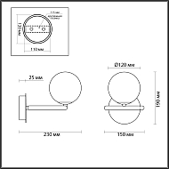 Бра Odeon Light Nuvola 4276/1W Image 3